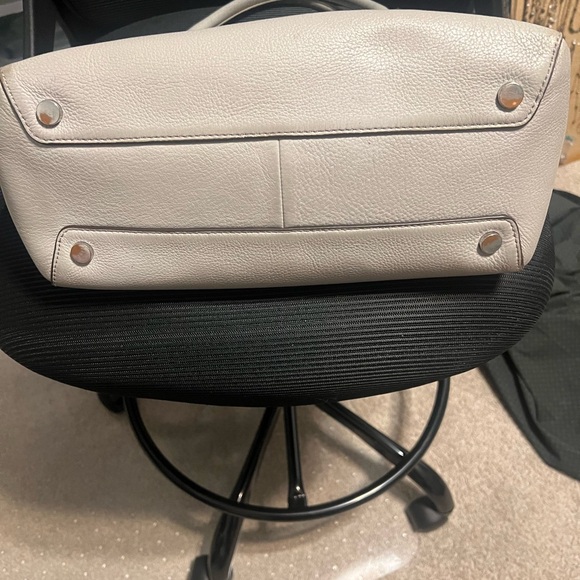 Michael Kors Gray Leather Satchel Bag - Picture 4 of 13